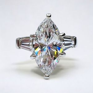 Stunning 3ct Marquise Diamonique CZ Ring Size 5